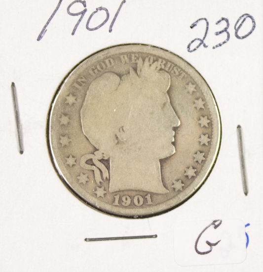 1901 - BARBER HALF DOLLAR - G