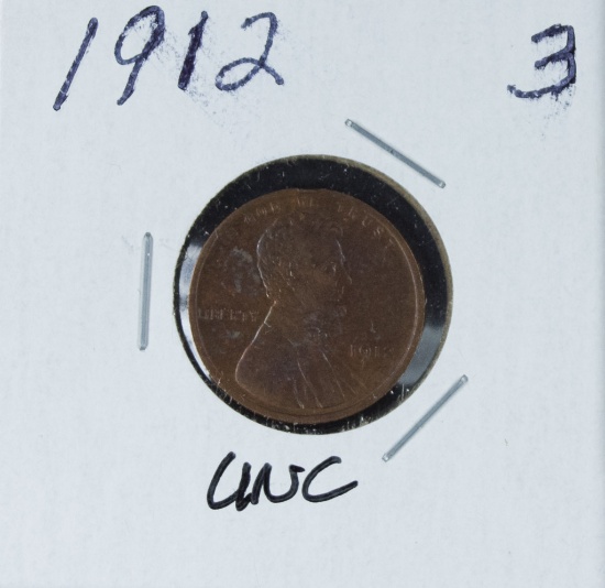 1912 - LINCOLN CENT - UNC