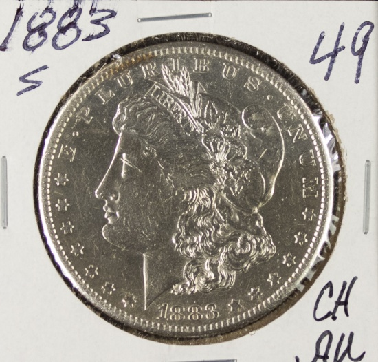 1883-O MORGAN DOLLAR - CH AU
