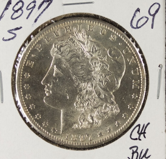 1897-S MORGAN DOLLAR - BU