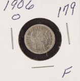 1906-O BARBER DIME - F