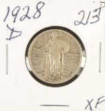 1928-D STANDING LIBERTY QUARTER - XF