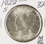 1922-S PEACE DOLLAR - BU