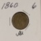 1860 - INDIAN HEAD CENT - AU