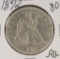 1872 - SEATED LIBERTY DOLLAR - AU