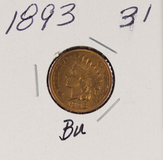 1893 - INDIAN HEAD CENT - BU