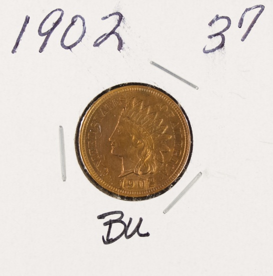 1902 - INDIAN HEAD CENT - BU