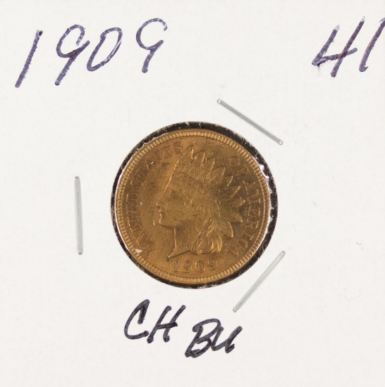 1909 - INDIAN HEAD CENT - BU