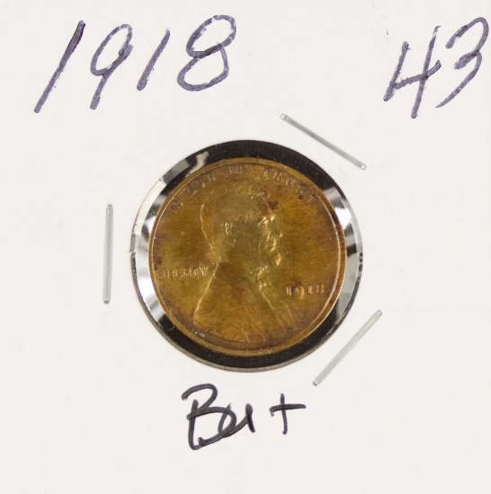 1918 - LINCOLN CENT - BU