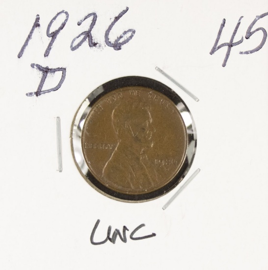 1926-D LINCOLN CENT - UNC