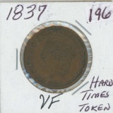 1837 - HARD TIMES TOKEN - VF