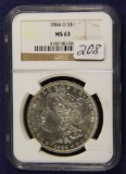 1884 -O  NGC MS63 - MORGAN DOLLAR