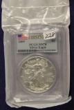 2009 - PCGS MS70 FIRST STRIKE SILVER EAGLE