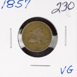 1857 - FLYING EAGLE CENT - VG