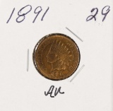 1891 - INDIAN HEAD CENT - AU