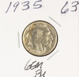 1935 - BUFFALO NICKEL - GEM BU