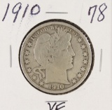 1910 - BARBER HALF DOLLAR - VF