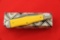 Queen #83A, Single Blade Pocket Knife, Yellow