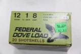 1 Box of 20, Federal Dove 12 ga 1 oz 8 Shot 2 3/4