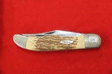 K Bar #1184,  2 Blade Pocket Knife, Delrin Handles