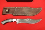 Tactical Knife, Damascus Blade Bowie Knife,