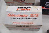 1 Box of 500, PMC Sidewinder 50's 22 LR