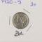 1920-S MERCURY DIME - BU