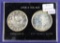 2 COIN SET CANADIAN SILVER DOLLARS -1966 & 1967