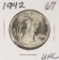 1942 - WALKING LIBERTY HALF DOLLAR - BU