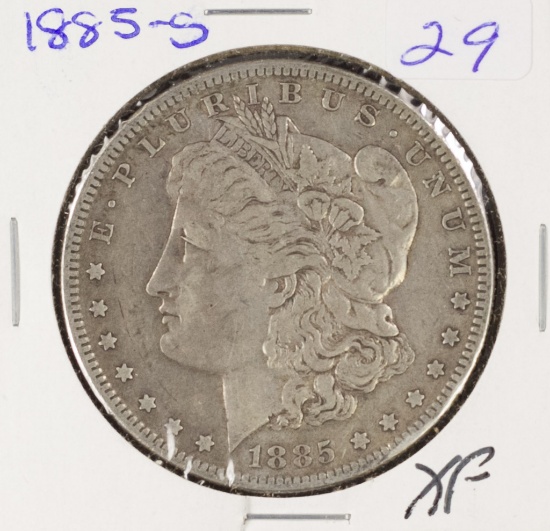 1885-S MORGAN DOLLAR - XF