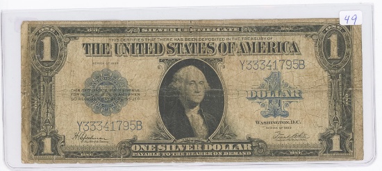 SERIES - 1923 ONE DOLLAR SILVER CERTIFICATRE