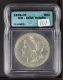 1878-CC ICG AU55  - MORGAN DOLLAR