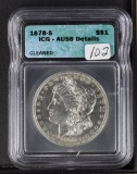 1878-S ICG AU55  - MORGAN DOLLAR