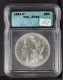 1881-O   ICG AU58  - MORGAN DOLLAR