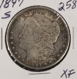 1897-S MORGAN DOLLAR - XF