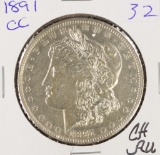 1891-CC SPITTING EAGE VAR MORGAN DOLLAR - CH AU