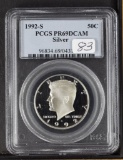 1992-S PCGS PR69 KENNEDY HALF DOLLAR