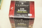 1 Box of 550, Federal, 22 LR 36 gr