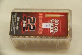 1 Box of 50, Hornady 22 Mag 30 gr V-Max