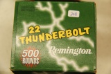 1 Box of 500, Remington 22 Thunder Bolt