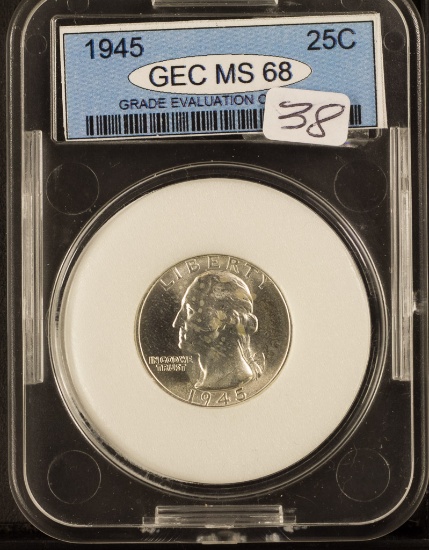 1945 Washington Quarter, UNC