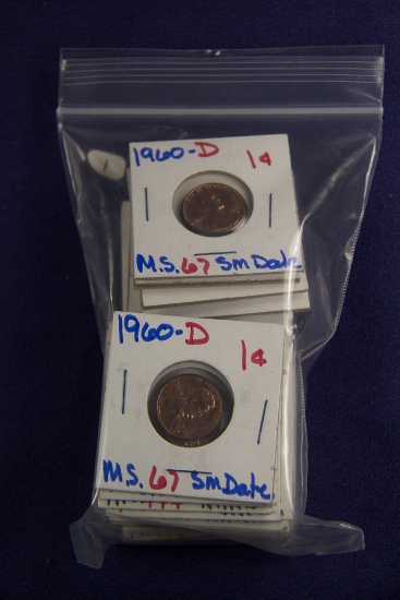 LOT OF 26 -G UNC LINCOLN CENTS