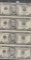 SHEET OF 4 - FIVE DOLLAR SERIES OF 2001