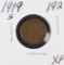 1919-S LINCOLN CENT - XF