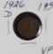 1926-D LINCOLN CENT - VF