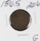 1865 - TWO CENT PIECE -G