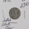 1890 - SEATED LIBERTY DIME- VG