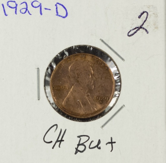 1929-D LINCOLN CENT - CH BU