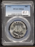 1962 - PCGS MS64 - FRANKLIN HALF DOLLAR