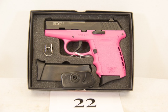 SCCY, Model CPX-2, Semi Auto Pistol, 9 mm cal,